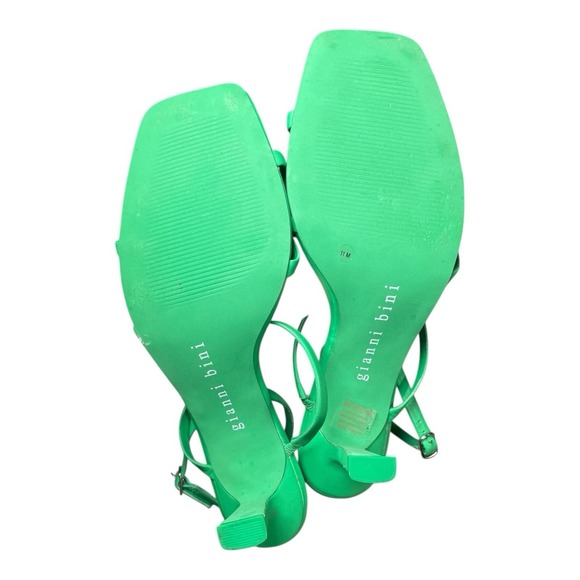 Women's Gianni Bini Strappy Heeled Sandals Green US Size 11 - Picture 7 of 14